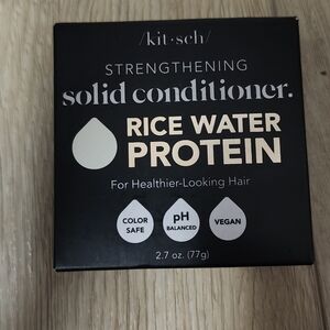 Kitsch Strengthening Solid Conditioner Rice Water Protein 2.7 Oz New